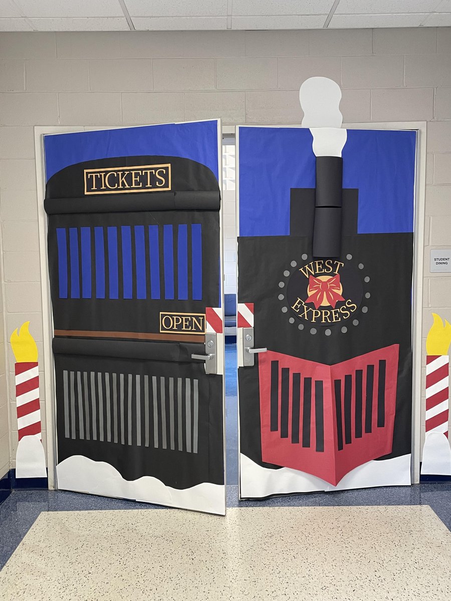 MidviewWest's tweet photo. Mrs. Cote has been working hard for our upcoming PBIS Polar Express event! We are challenging our students and staff to work together to earn 15,000 Middie tickets during the first two weeks of the month. As a reward, they will travel to the North Pole! 🚂🎅 https://t.co/QNFAF2sb2B