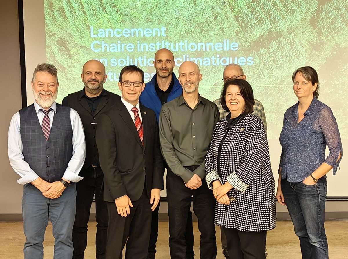 CEF_CFR (@cef_cfr) on Twitter photo Lancement de la Chaire institutionnelle en solutions climatiques naturelles du professeur Nicolas Bélanger <a href="/TELUQ/">Université TÉLUQ</a> Lancement de la Chaire institutionnelle en solutions climatiques naturelles du professeur Nicolas Bélanger <a href="/TELUQ/">Université TÉLUQ</a>