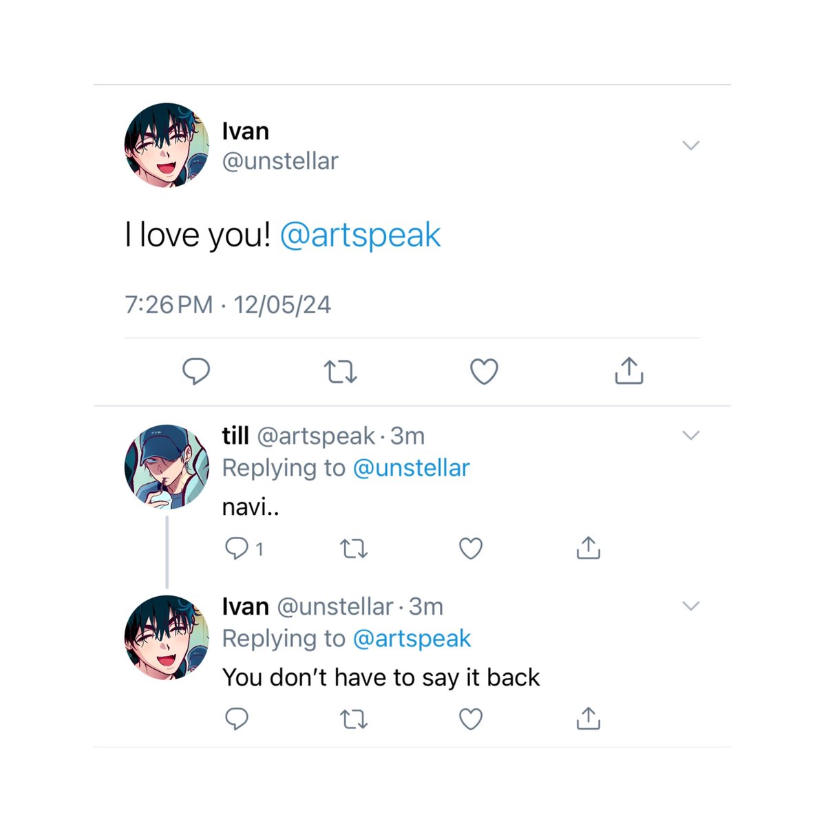 aepatheia's tweet photo. YOURS, ONLY YOURS
a short #ivantill au where

two souls yearn to love each other, but time and fate have never been kind. https://t.co/JQjvq0HYtv