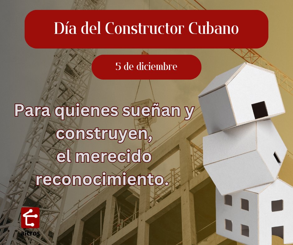 Aicros1's tweet image. 🎉Feliz día a los constructores cubanos👷🏻👏🏻
@CubaMicons @OsdeGEDIComunic
@yick2010
@Rene_MesaMICONS
#ConstruirConInteligencia #Constructor #ConstructorCubano #diadelconstructorcubano