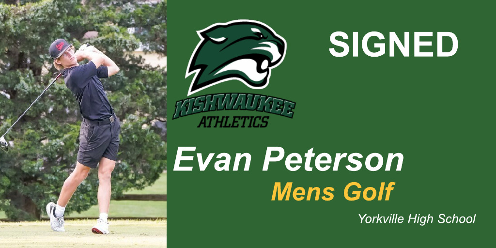 Recruit update ✍️  - Excited to announce another 2025 recruit commitment ... welcome to the mens golf program and Kougars Athletics Family !! - Evan Peterson @evanpeterson225, Yorkville HS #KishFam🏌️‍♂️