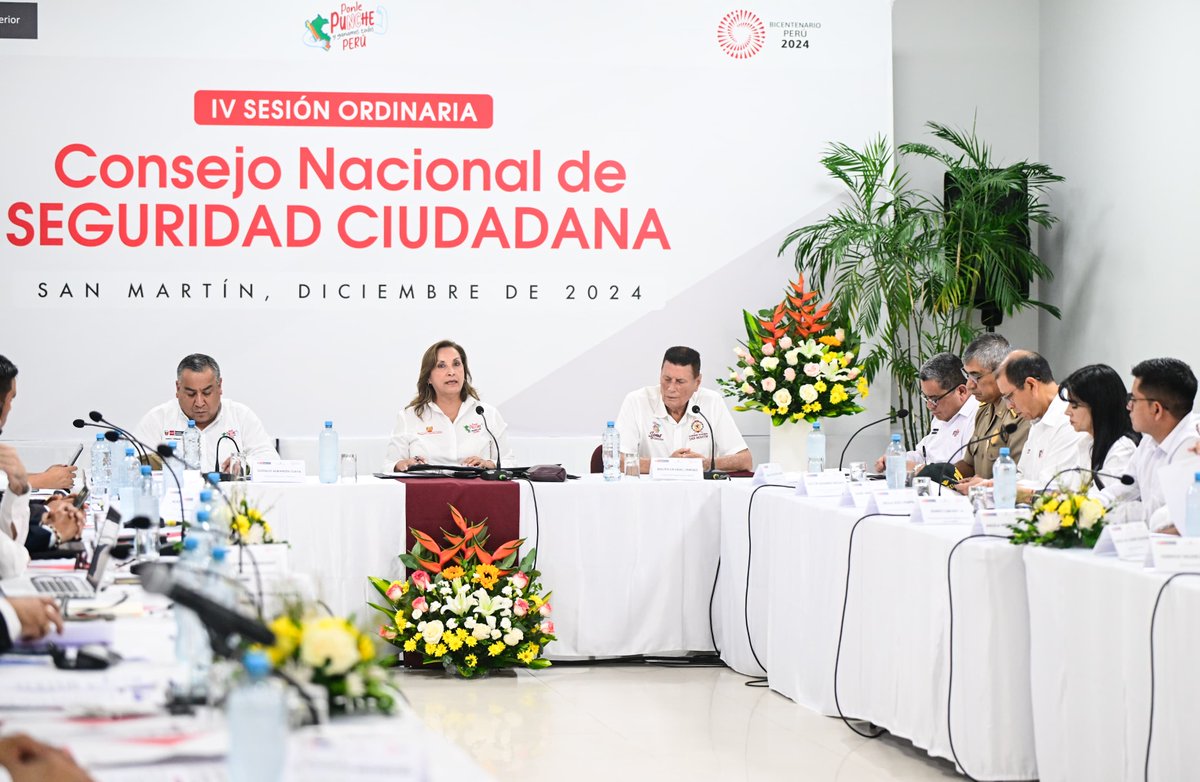 MINCETUR's tweet photo. 📍#SanMartín | La ministra de Comercio Exterior y Turismo, Desilú León Chempén, participó de la IV Sesión Ordinaria del Consejo Nacional de Seguridad Ciudadana - #CONASEC, ente rector que tiene el objetivo de formular, conducir y evaluar las políticas de seguridad ciudadana a nivel multisectorial e intergubernamental y con la intervención de las entidades del Estado.