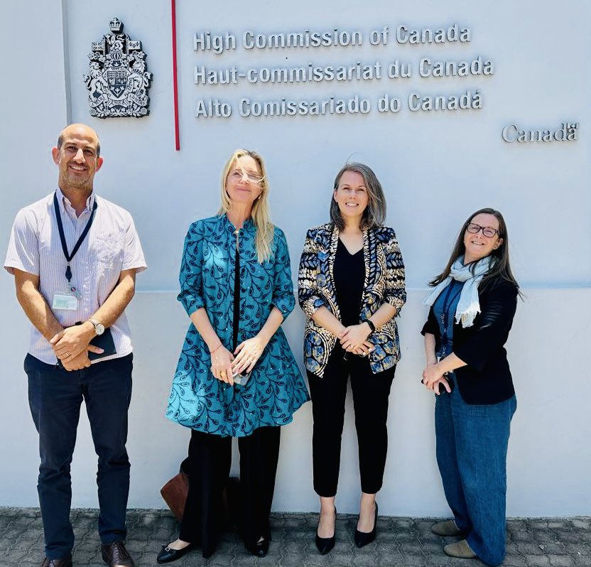 Wonderful to meet the new country rep of <a href="/UNICEF_Moz/">UNICEF Moçambique</a>, <a href="/mleagleton/">Mary Louise Eagleton</a> with the excellent team <a href="/CanHCMozambique/">Canada in Mozambique, Angola, and Eswatini</a>.

We  look forward to continued collaboration to end #CEFM &amp; ensuring quality education while keeping focus on adolescent girls &amp; the #CAAC agenda.

#ParaCadaCriança 🇺🇳🇨🇦🇲🇿