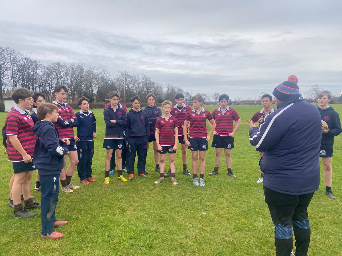 Great to have Ross and Berti from <a href="/EdinBATs/">Edinburgh BATs Rugby</a> and <a href="/EdinburghAccies/">Edinburgh Accies</a> down to talk to our Colts and Junior Colts about playing and training opportunities at Edinburgh Accies. Having links and access with local clubs (literally across the road!!) is a huge privilege and benefit for us.