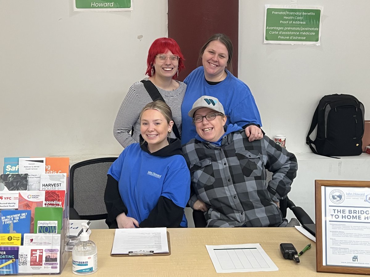 JohnHowardSenb's tweet photo. The Bridge to Home Hub hosted the Moving Forward Together Clinic this week; with Service Canada, Service NB, CRA, John Howard SENB, Social Development, Mental Health &amp; Addictions, Public Health, &amp; Reconnect present
A one-stop hub for resources &amp; support—thank you to all involved! https://t.co/8rwO7ZIWUY