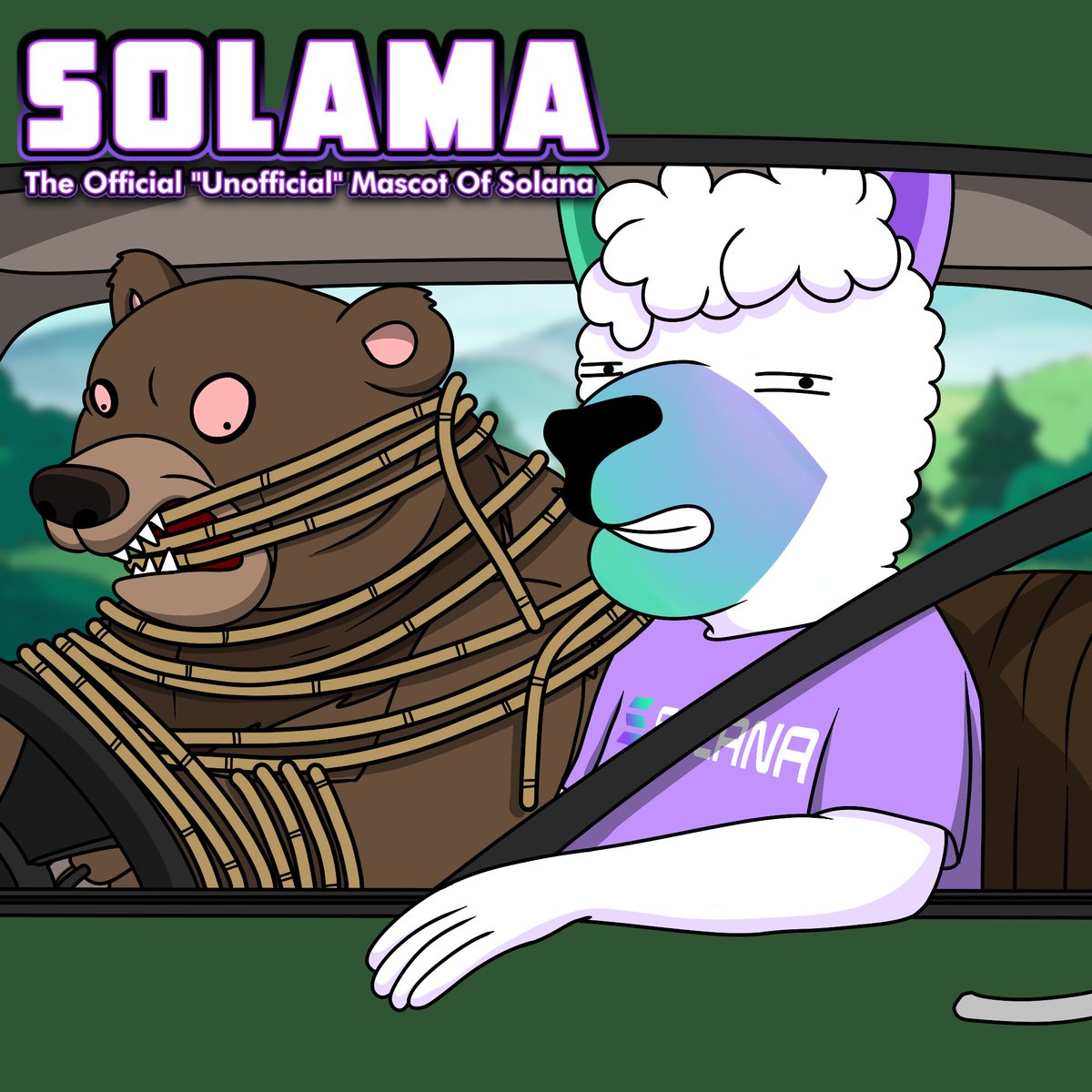 SOLAMA and the bear, just another day on the crypto road 🐻 $SOL