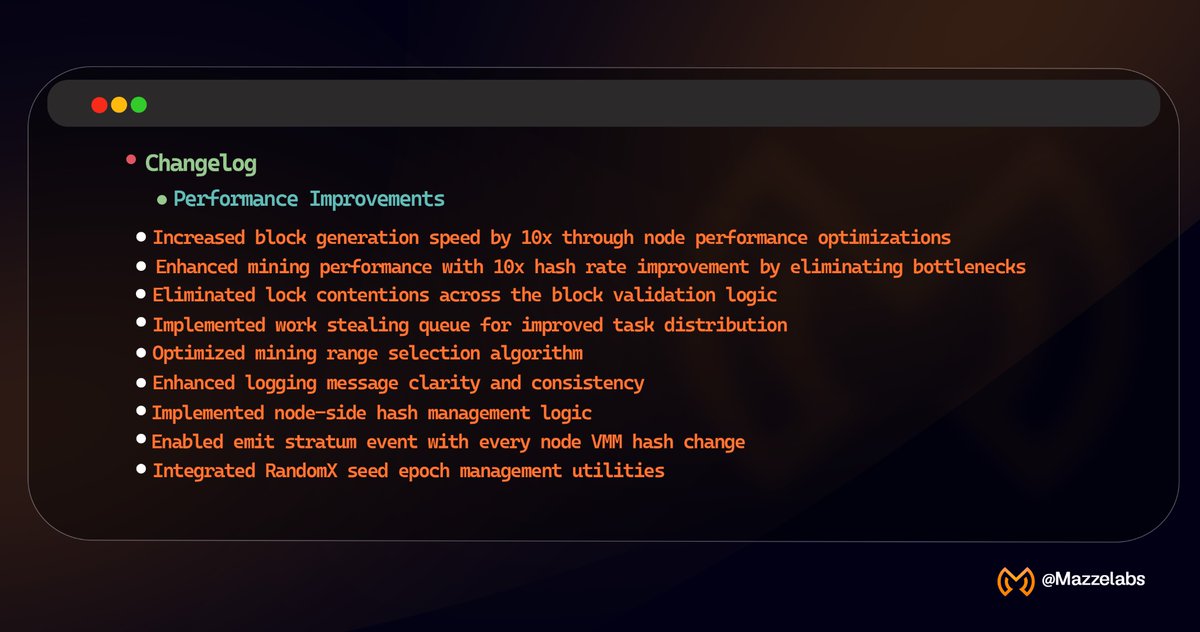 MazzeLabs's tweet photo. Lately, we have made significant updates and performance improvements. We were particularly focusing on speed, mining efficiency, and system reliability. 

🔗 Join our Mazze community: 
https://t.co/lIaRsPcnkE

🔔 Turn on post notifications to our coming updates https://t.co/kl8STgdKMh