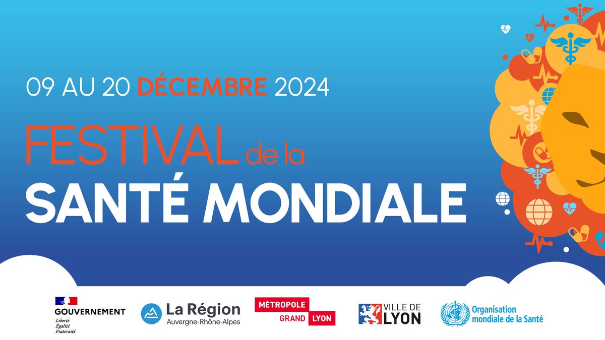J-1 avant le lancement du festival de la santé mondiale à #Lyon
A partir de demain et jusqu'au 20 décembre, les acteurs de la #santé mondiale partagent leurs expertises lors de multiples activités
👉Programme : rhone.gouv.fr/Actualites/Fes…
<a href="/francediplo/">France Diplomatie 🇫🇷🇪🇺</a> <a href="/prefetrhone/">Préfète de région Auvergne-Rhône-Alpes et du Rhône</a> <a href="/villedelyon/">Ville de Lyon</a>
