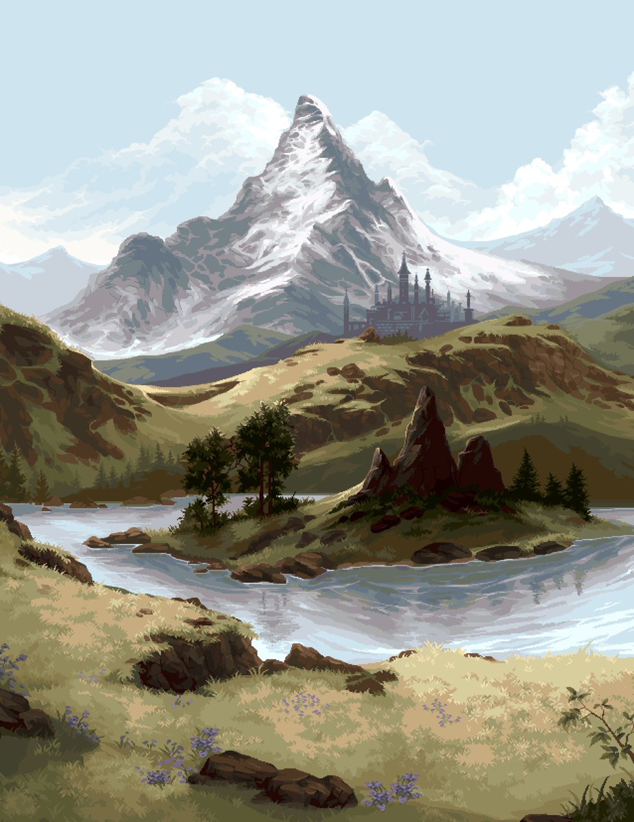 landscape pixel art