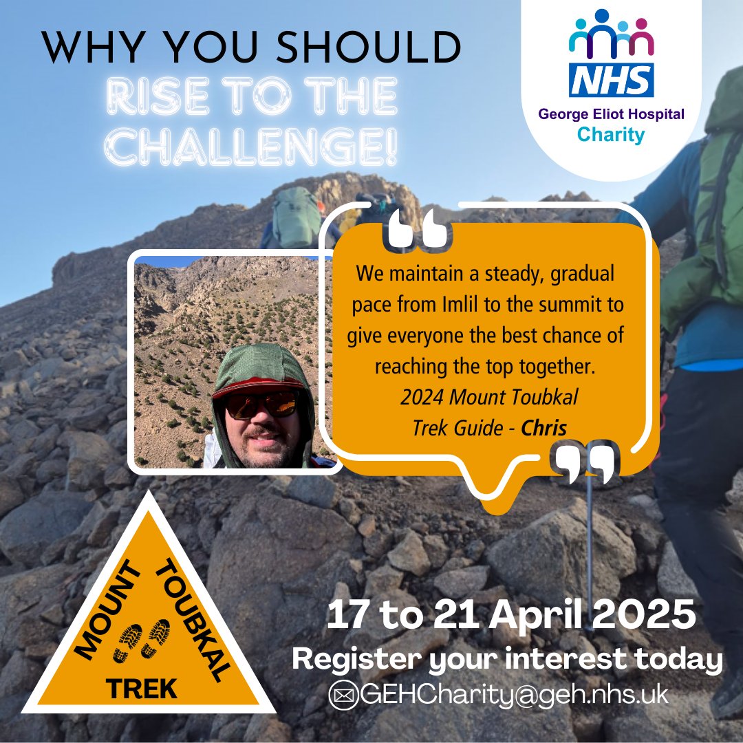GehCharity's tweet photo. Our 2024 Mount Toubkal expedition achieved an incredible 100% success rate! For some, it was their first-ever mountain summit, while others proudly added another peak to their achievements. Join us for 2025. Mount Toubkal Trek Guide β Chris
@ChrisBGEH #adventureforacause https://t.co/EdAWTBHitP