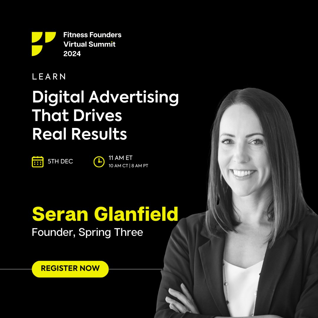 kenko_ai's tweet photo. Seran Glanfield just shared some fantastic wisdom on the Fitness Founders virtual summit. Join now to learn about digital advertising tricks and tips from a pro consultant for studio owners!

#fitness #Digital #advertising #founderstory #FFVS24 https://t.co/4mECfoeDtn