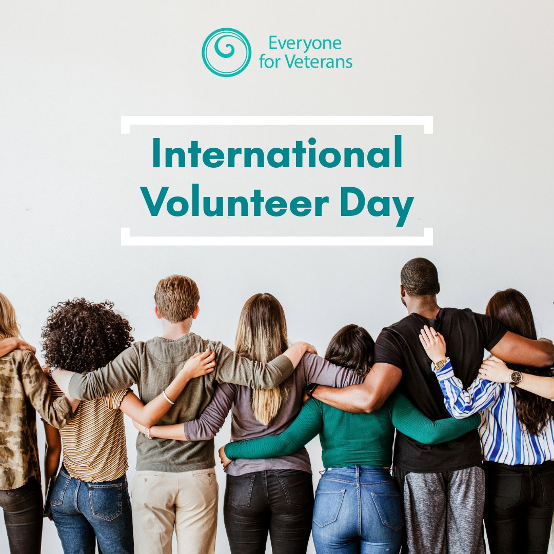 everyoneforvets's tweet photo. Today, on #InternationalVolunteerDay, we celebrate the incredible individuals who give their time, talents, and hearts to make a difference! To our amazing volunteers: Thank you for being a part of our E4V family and for all you do to serve those who have served. https://t.co/fMz6lpFZv0