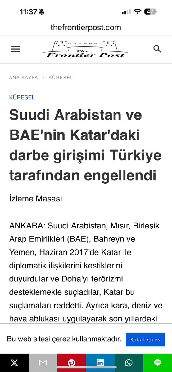 DrDemirdasEn's tweet photo. 2017: Türkiye, Katar’ı ipten son anda kurtardı. Suudi, BAE darbesini asker göndererek önledi.

2020: Türkiye, Libya hükümetini ipten son anda kurtardı ve yerini sağlam etti.

2024: Türkiye, sürpriz bir şekilde Esad’ı ipe götürmek üzere.

-> Çıkarılacak ders;

Bölgede ipler Türkiye’nin elinde. 

Türkiye’nin sessizliğini, güçsüzlük olarak algılamamak lazım.

Sadece azami kazanç için en uygun zaman bekleniyor.