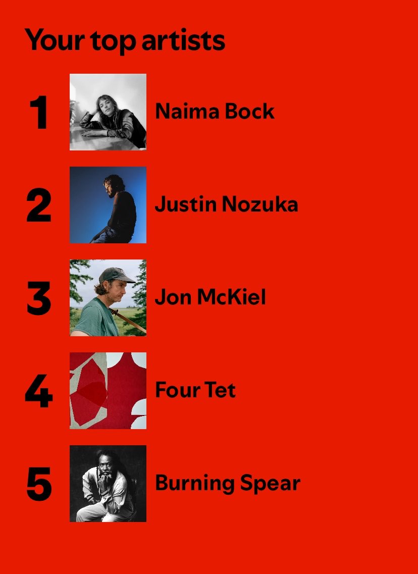 and my top artists I listened to in 2024 !