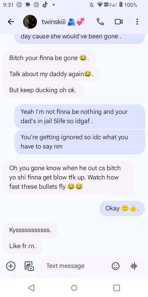3misskoko3's tweet photo. Only a little of what my daughter is going through!! BULLYING AND CYBER BULLYING IS NOT OK!!! @FBI @DenverPolice @FoxNews @ABC @cnnbrk https://t.co/OK5H79YsWB