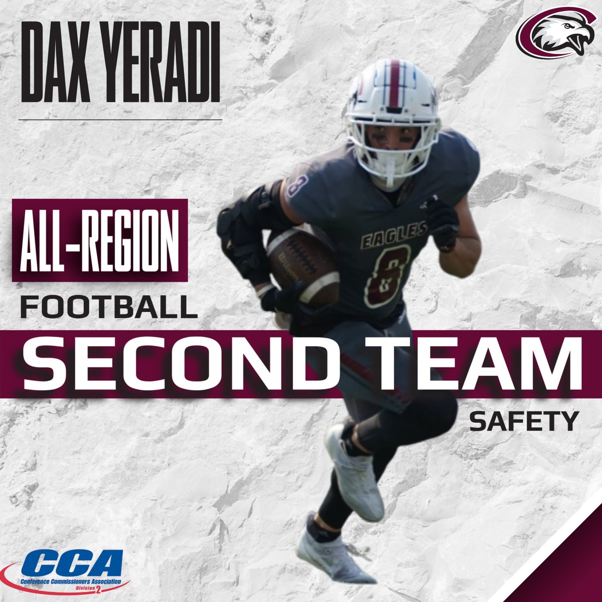 FB AWARDS: The 2024 Chadron State defense has not one, but TWO All-Region selections!

Congratulations to D2CCA Second Team All-Region honorees Hunter O'Connor and Dax Yeradi!

#SoarEagles | #ProtectTheRock