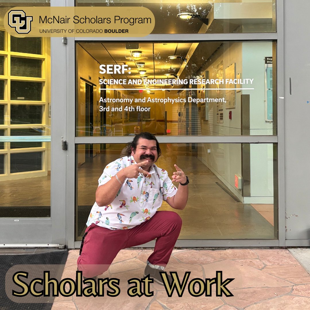 Last month, McNair Scholar Angel Hernandez took a trip to visit the UC San Diego's Astronomy &amp; Astrophysics department. He was even invited to give a talk on his research in a department seminar!
McNair Scholars are always repping us well 😎
#mcnair #mcnairscholars #cuboulder