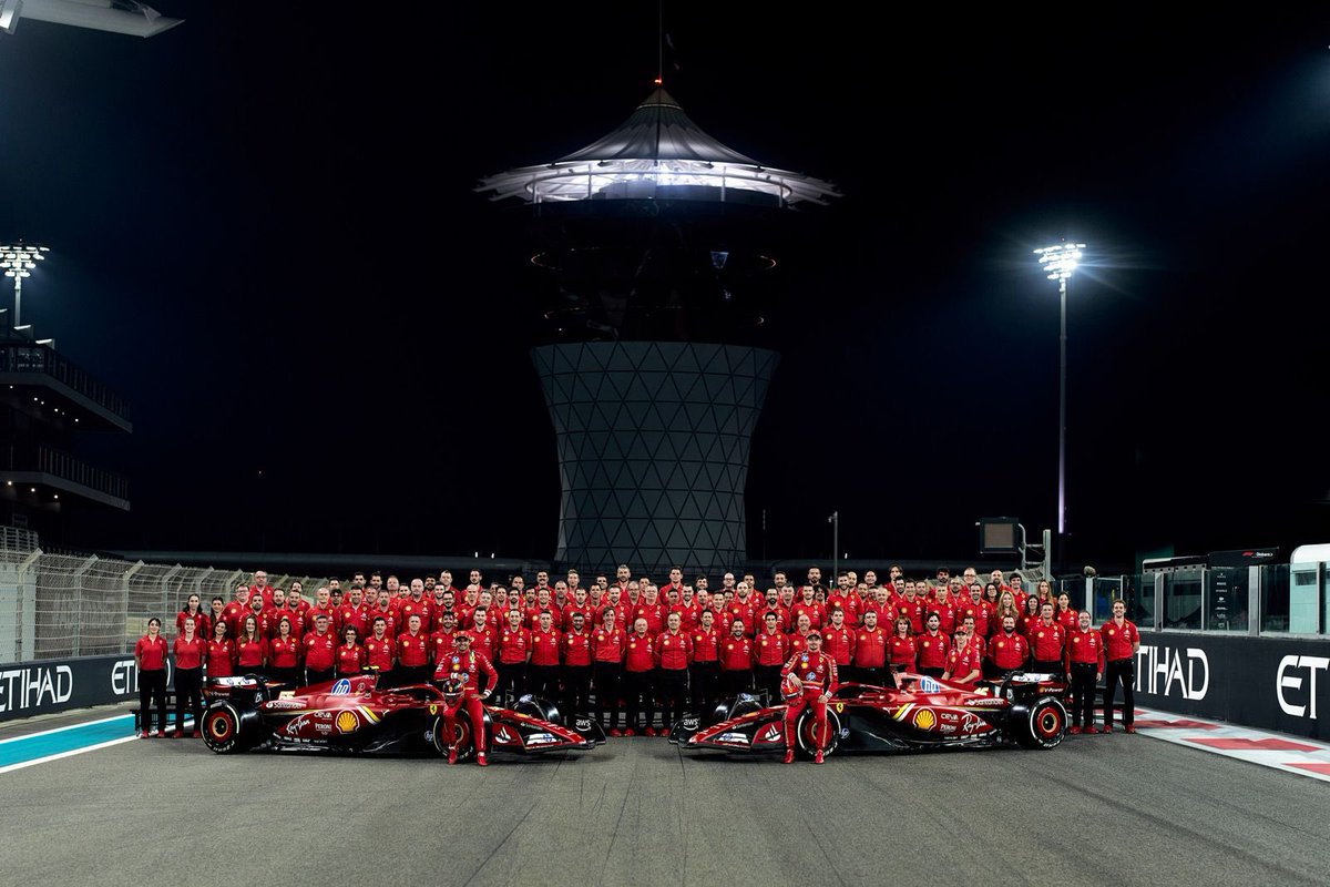 FanaticsFerrari's tweet photo. For one last time in 2024 ❤️

Thank you for letting us dream, with 5 race wins including Monaco and Monza, and the chance to be champions after 16 years. https://t.co/kf8IpBaTnK