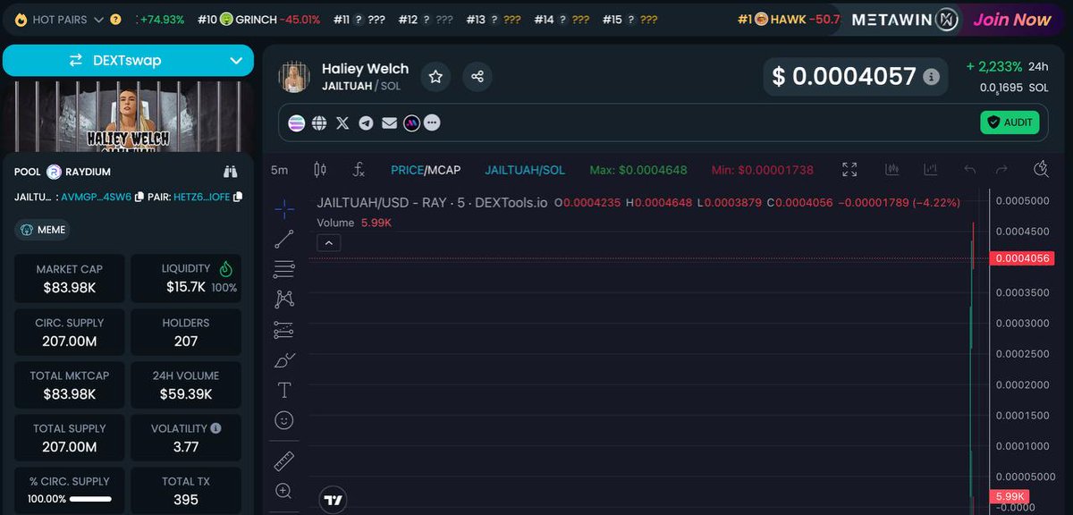 jailtuahsol's tweet photo. dextools is updated for logo and socials - https://t.co/OX7HEBmqsj https://t.co/tq0ZyzKeeN