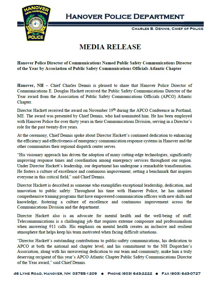 HanoverNHPolice tweet media