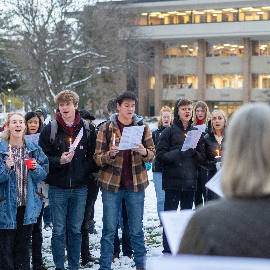 Calvin_Uni's tweet photo. The Annual Christmas Tree Lighting was a joyful time to gather in fellowship, sing Christmas carols, and sip on hot chocolate as we celebrated the season, remembering the Savior's birth. 🎄🌟 Thank you to President Greg and Jacqui Elzinga for graciously hosting! https://t.co/ynlpvvIcZW