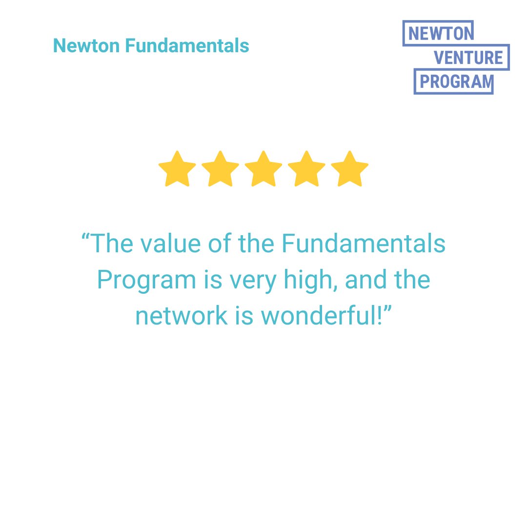 NewtonProgramVC's tweet photo. 🧐Why did previous Fundamentals learners give us top marks?
🤩From content to program speakers to networking, there were lots of reasons for giving us the highest rating.
👉 Find out more about the #NewtonFundamentalsProgram here. Apply by 8 January! https://t.co/8FREVB2Jt8 https://t.co/YYmzY6nI1y
