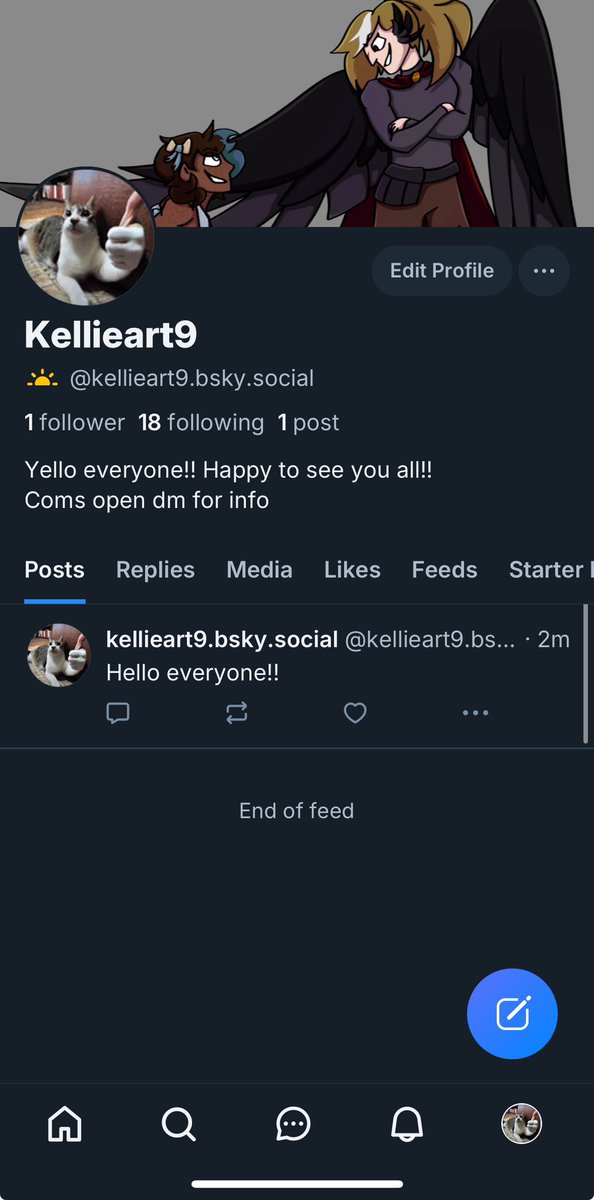 kellieart9's tweet photo. Hey everyone!! I’ve got a bluesky acc if y’all wanna follow there!! https://t.co/WPCdy2QQNc