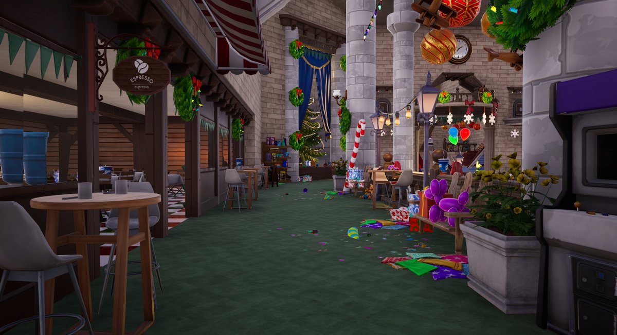 CantoraStudio's tweet photo. 🎄Home Alone 2 - Prop Hunt

Welcome to Toy Jonesy's Shop!

👥 20 players
❓ Place FAKE props to confuse Robbers
🎵 Troll your friends with meme sounds!
🔍 Lots of hidden secrets and Easter eggs
🎅 The best holiday experience in Fortnite

Map code - 6443-3610-3185 https://t.co/Xf4t2918es