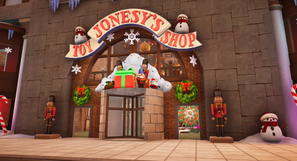 CantoraStudio's tweet photo. 🎄Home Alone 2 - Prop Hunt

Welcome to Toy Jonesy's Shop!

👥 20 players
❓ Place FAKE props to confuse Robbers
🎵 Troll your friends with meme sounds!
🔍 Lots of hidden secrets and Easter eggs
🎅 The best holiday experience in Fortnite

Map code - 6443-3610-3185 https://t.co/Xf4t2918es