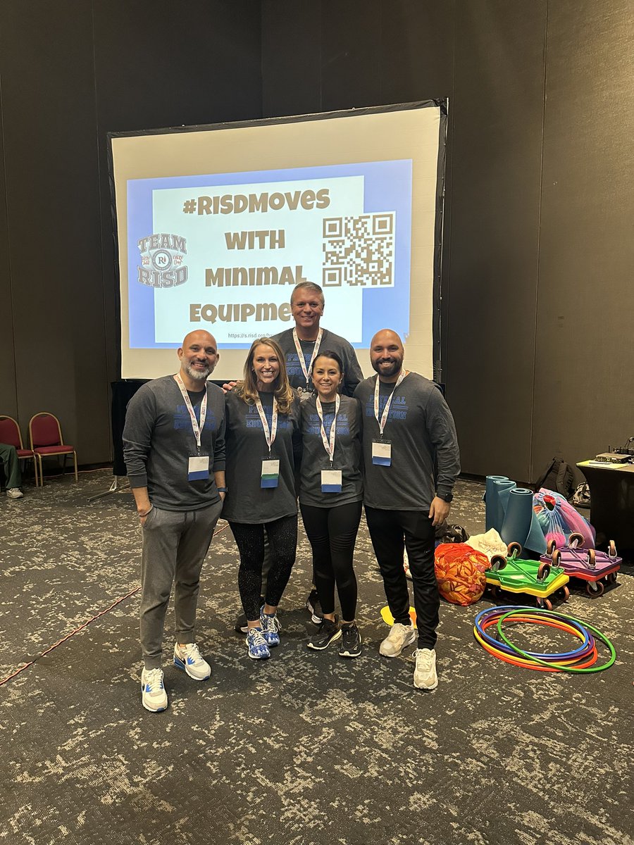 TheCoachFuller's tweet photo. What an awesome way to kick off this year’s @TexAHPERD! Thanks for helping us pack the room for this morning’s session! Any questions or need help with the handout, just let us know! #mhepe #risdmoves #physed #risdbetheone #texahperd24 https://t.co/kjMXXOEVnt