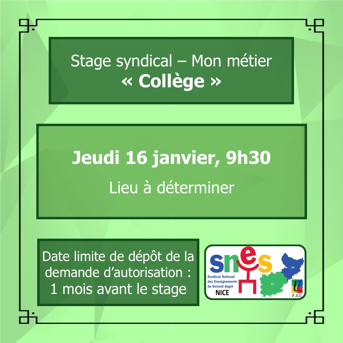 SNES-FSU Aca de Nice tweet media