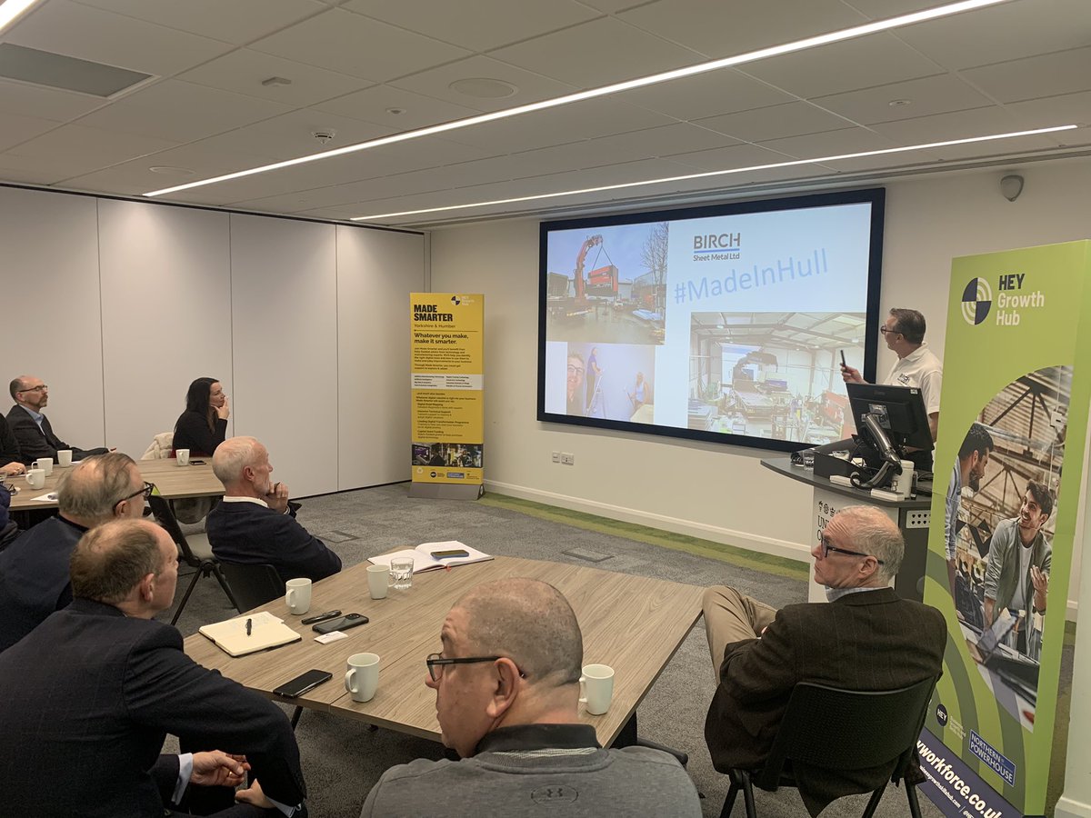 We hosted the Christmas Networking event of the Hull &amp; East Yorkshire Manufacturing network today at <a href="/_aurainnovation/">Aura</a>. Neil from <a href="/birchsheetmetal/">birchsheetmetal</a> gave members an inspirational talk through his business journey, followed by lively discussion about growth barriers in manufacturing
