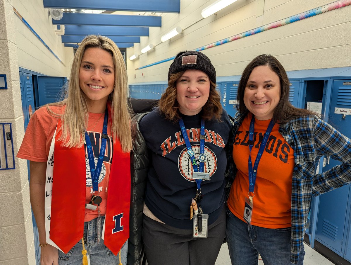 TBT/Alma Mater Spirit day at school! 
Class of '24, '11, and '03 representing!!! 
#BulldogBest #BetterTogetherD95