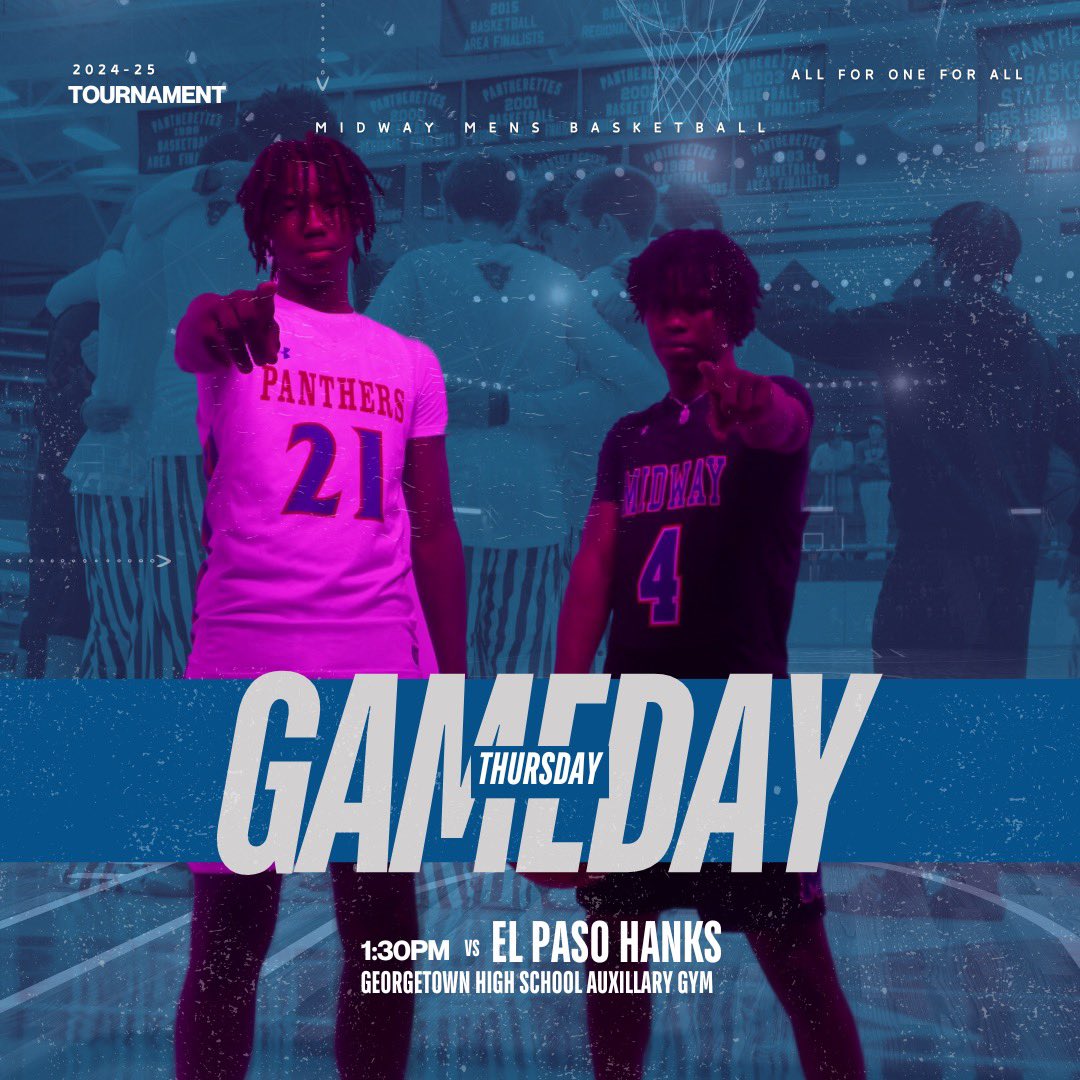 midway_hoops's tweet photo. We are in Georgetown,TX  this weekend at The 45th Annual @jackfrosttournament. Be on the lookout for updates through Saturday 

Today we play El Paso Hanks at 1:30pm 

DO WHAT WE DO! Let’s Go To Work!
#5OB #All4One4All #DWWD 
#PantherHoops #PantherNation l https://t.co/qpDLwQciWc