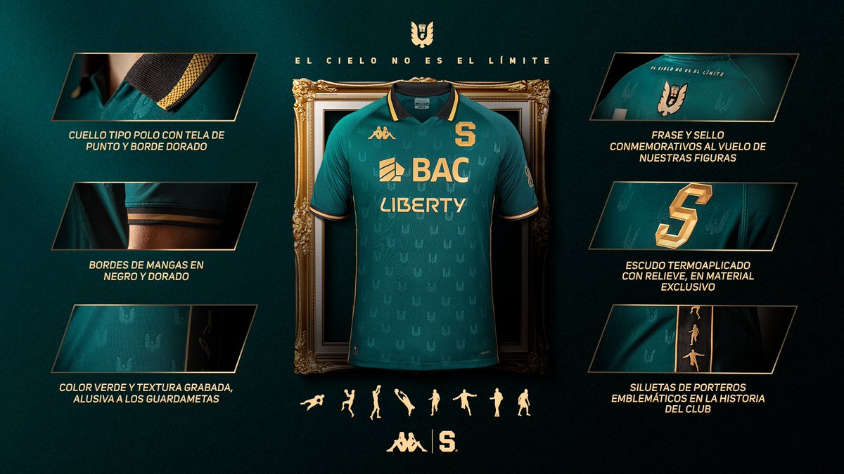 Los porteros no entienden de límites, esta camiseta tampoco ✨

 ¡Los detalles del uniforme que nuestro equipo usará, para rendir homenaje a los mejores porteros de la historia!

🧤 Disponible a partir de MAÑANA en tiendas oficiales y saprissa.com