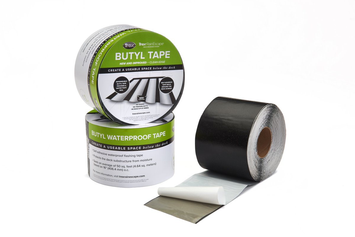 ExtremeHow_To's tweet photo. Boost Your Deck Building Projects with Trex® RainEscape® Clean-Edge Butyl Tape

https://t.co/eAt10YSKps

#butyltape #joisttape #ledgertape #cleanedge #deckbuilder #decks #newproduct https://t.co/MiiZAK86il