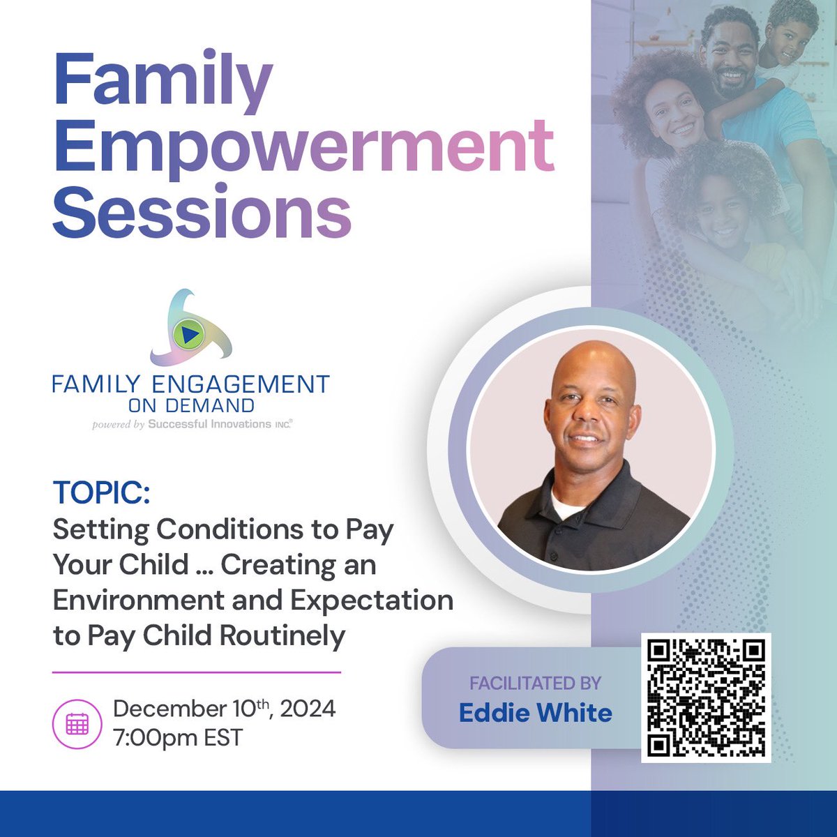Family Empowerment Sessions for December will kick off on Tuesday, December 10th. Mark your calendars! Register today to get the link here: us06web.zoom.us/webinar/regist…