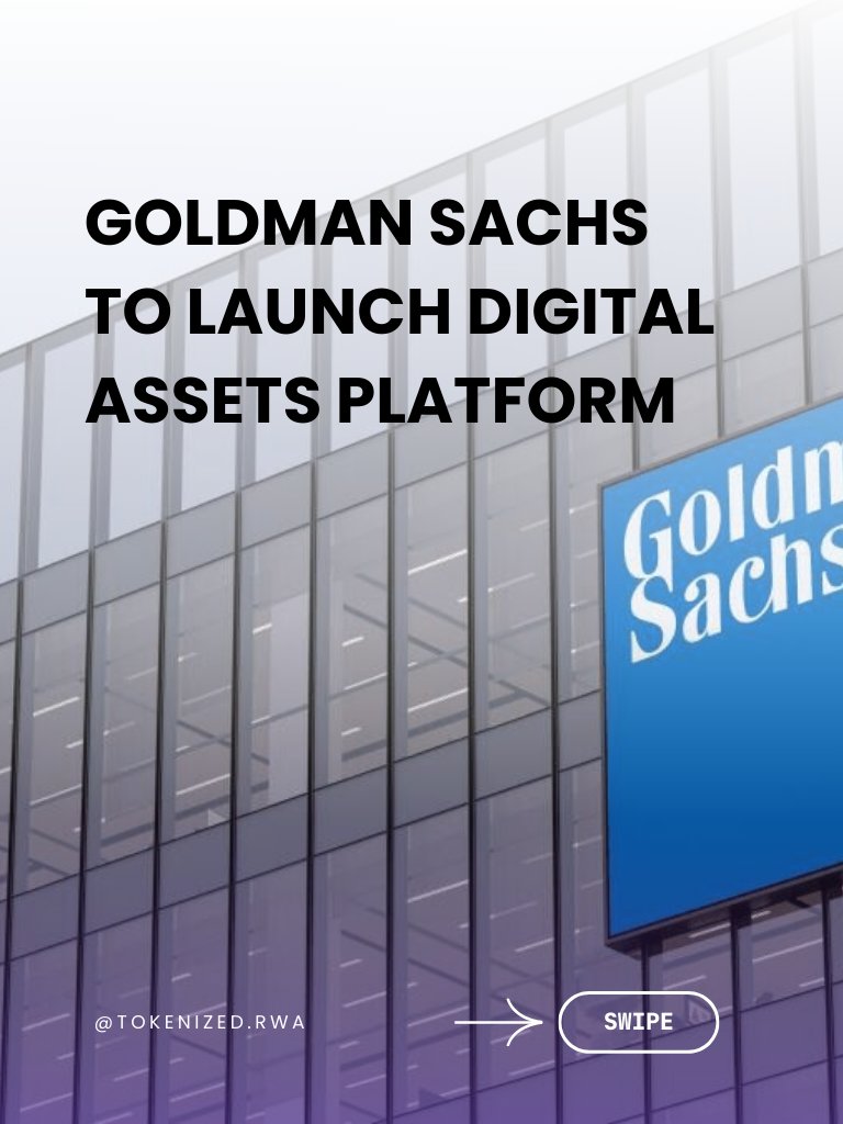 tokenized_rwa's tweet photo. @GoldmanSachs preparing to spin out their #DigitalAssets  Platform.

#BitcoinPrice #bitcoin #tokenizedassets #RWAToken #RWA #crypto #cryptocurrency #xrp #eth #sol #avax https://t.co/7zuArb1NGY