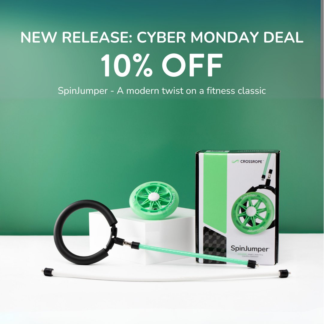 NEW RELEASE SPECIAL: Get 10% off SpinJumper, our latest release that’s taking workouts to a whole new level ✨
 
Embrace the nostalgia, relive the fun, and spin your way to fitness this Cyber Week!

crossrope.com/products/spinj…
