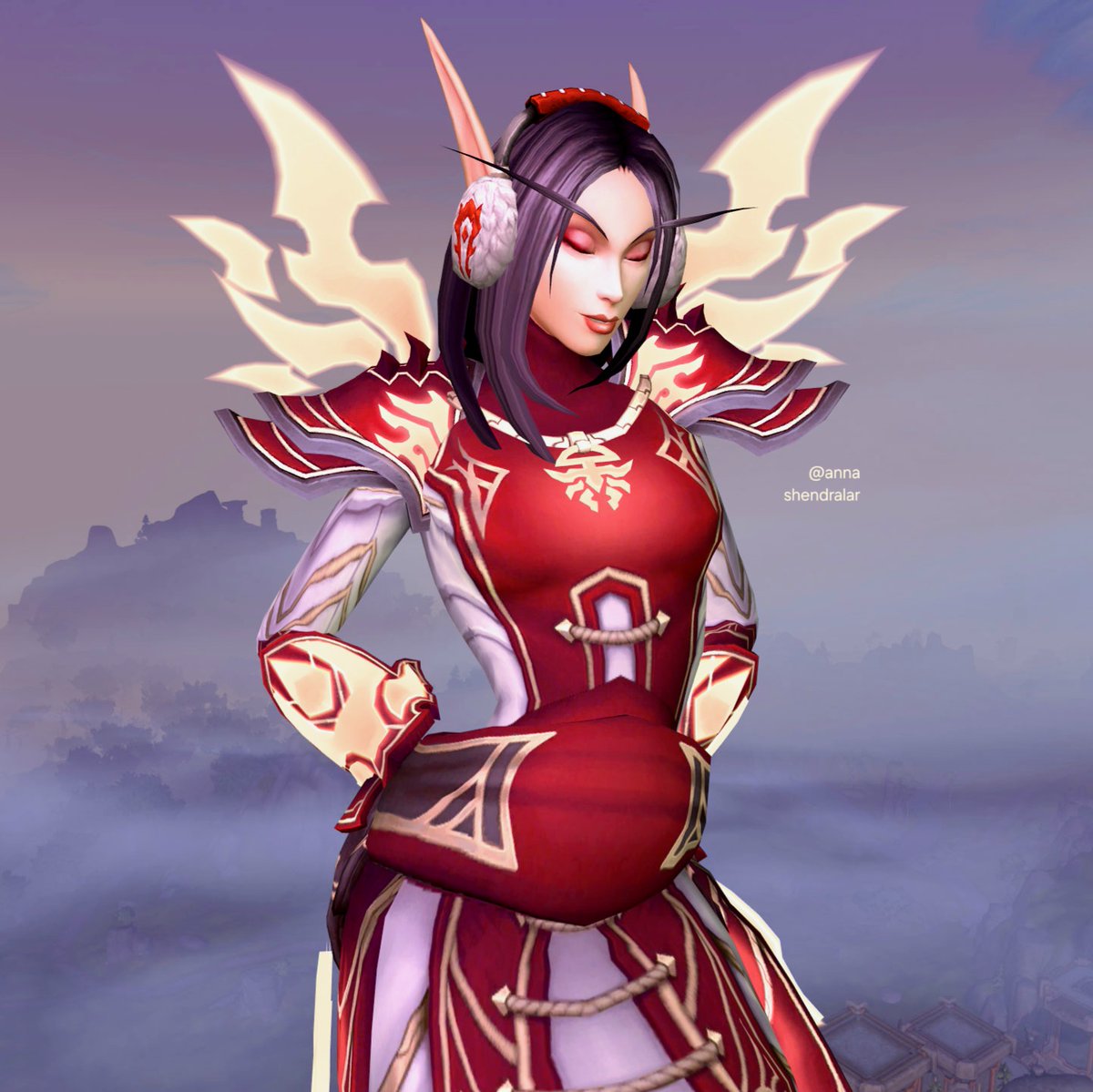 AnnaShendralar's tweet photo. I fell instantly for this Earmuffs😍

#worldofwarcraft #warcraft #tww #mmo #wowshare https://t.co/n8JAXVdrOy