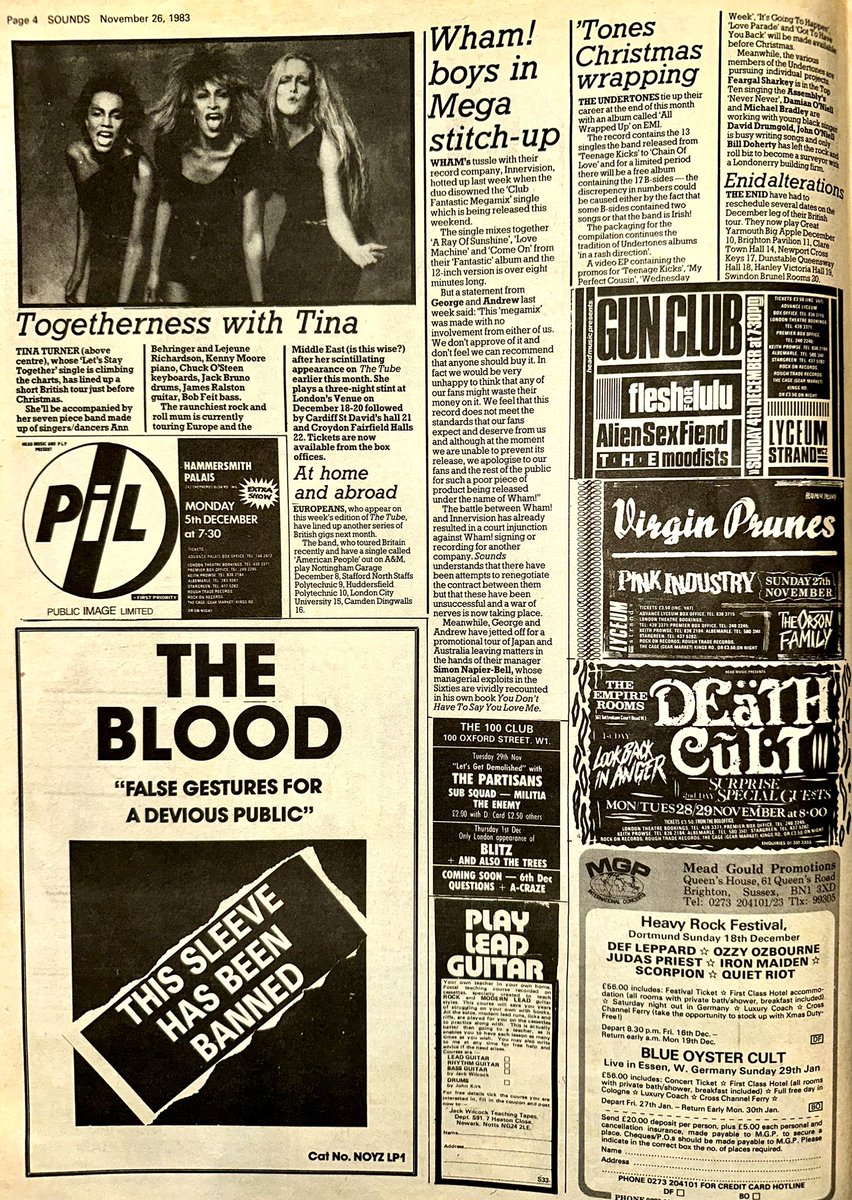 ZoundsAbound's tweet photo. In the News, Tom Evans, former @Badfinger_Offcl bass player was found dead at home, 8 years after former band mate Peter Ham tragically took his own life.
#JohnVerity denies he is joining up with #MSG & will tour with his own band shortly
@MW_Schenker
Sounds Nov 26th 1983 https://t.co/VQ9oIqk4xM