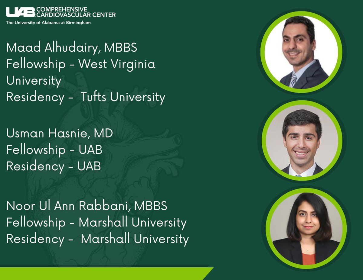 🎉We would like to congratulate our newly matched Interventional Cardiology fellows starting in July 2025!