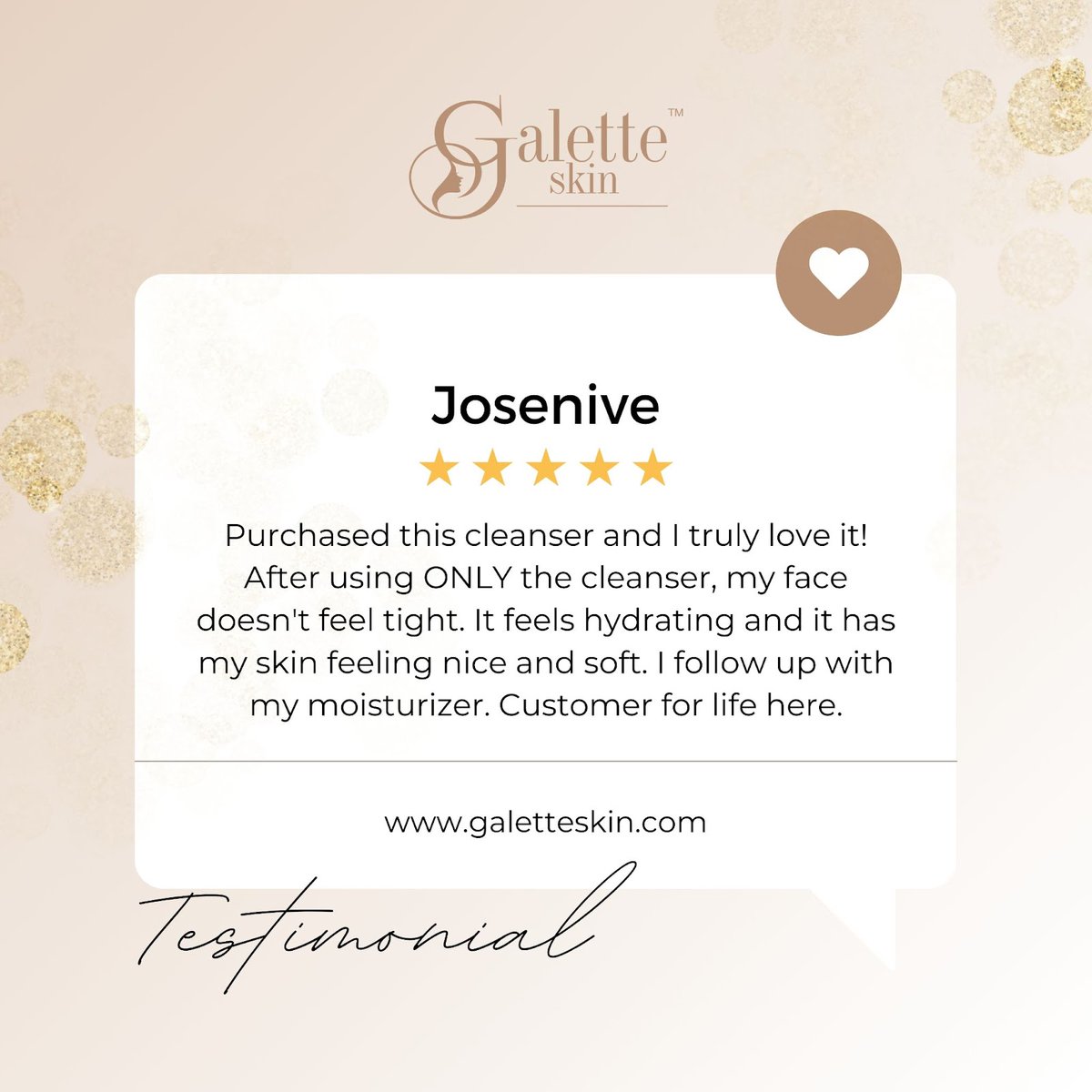 GaletteSkin's tweet photo. Here’s what one of our happy customers had to say. We’re so happy to hear how this cleanser is making your skin feel amazing! 🙌 It’s the perfect balance of hydration and softness—no tightness here!
----
https://t.co/kjStDtjZYh
.
#skincarereview #hydratedskin #softandsmooth https://t.co/nWOQloojLv