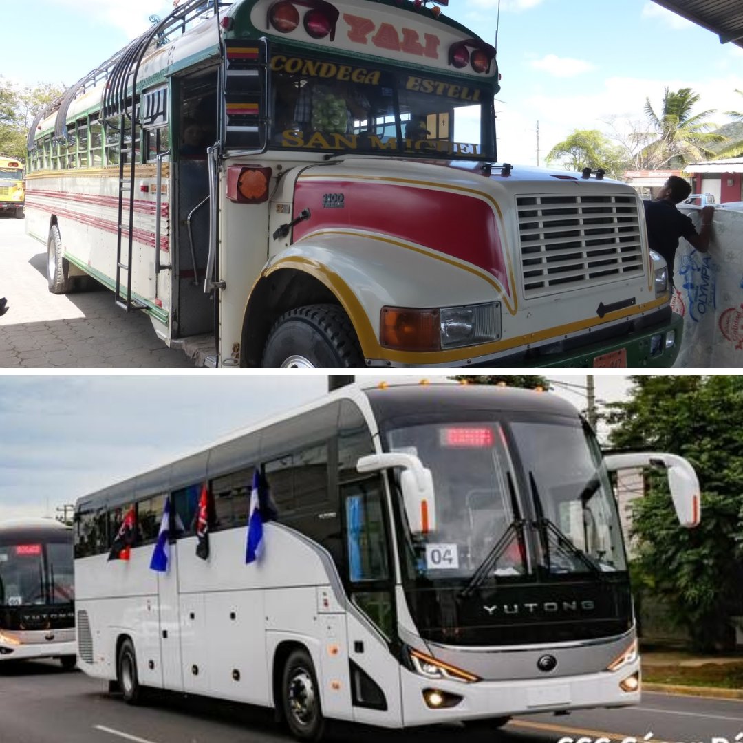 🚌Ya pronto tendremos un nuevo #AntesyDespués, con la renovación total de los buses interdepartamentales de #Nicaragua. 

¡Seguimos avanzando en la Revolución!

#PLOMO19 #SiempreMásAllá