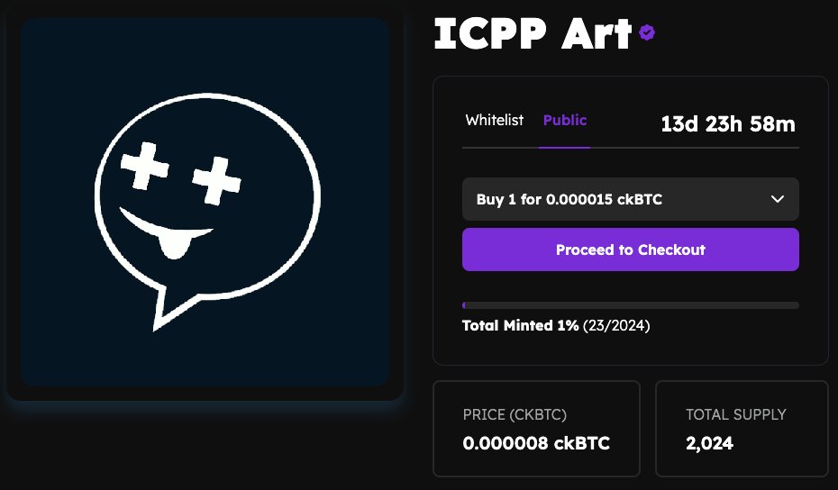 onicaiHQ's tweet photo. π icpp-art NFT launch is now live at: π
https://t.co/J95AZa0f67
A one-of-a-kind collection celebrating #ICP art πΌοΈ while supporting the hiring of a technical writer for the Internet Computer C++ bootcamp. π https://t.co/dNN6hnFcPD