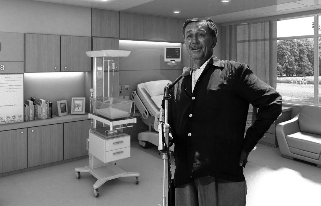 Walt Disney attends his own birth (1955)