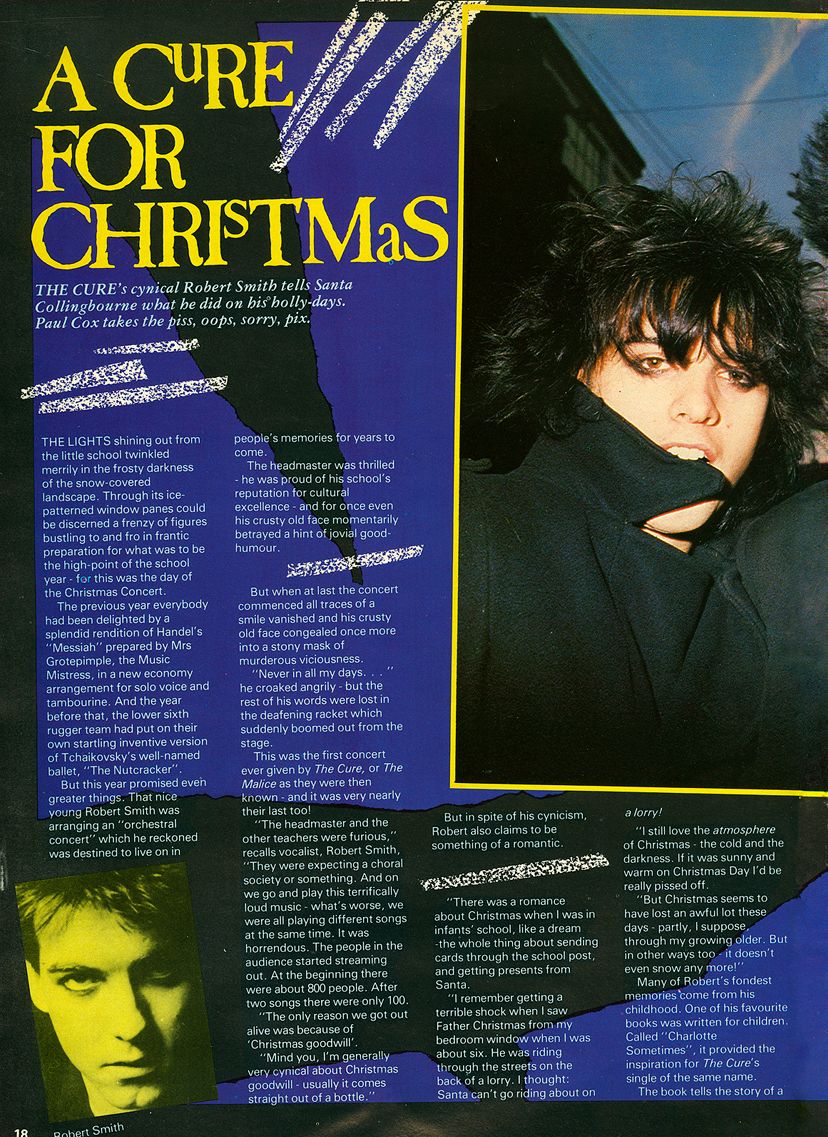 TheCureForever_'s tweet photo. Step into December 1981 with Flexipop magazine's festive feature on The Cure! 🎄 Robert Smith reflects on Christmas memories and his witty holiday cynicism. A unique blend of nostalgia and rock. 🖤✨ #TheCure #80sMusic #Flexipop #RobertSmith #HolidayVibes https://t.co/tjkCbQ2seP