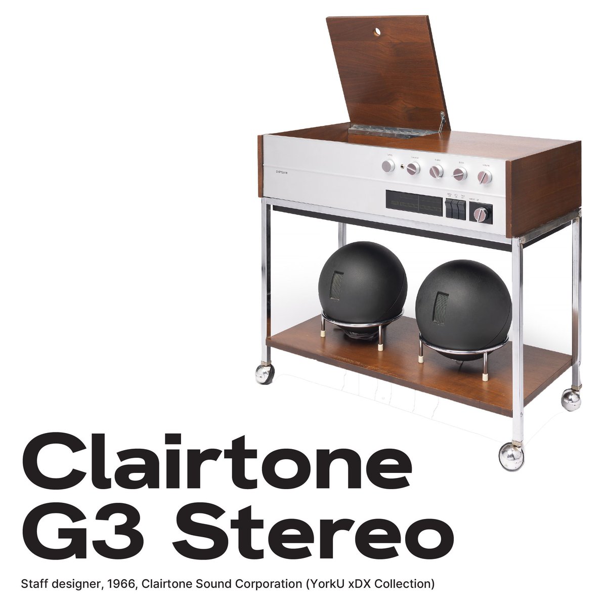xdxproject's tweet photo. Chris Gergley, Phototechnica © xDX Collection, York University.
#CanadianDesign #AlFaux #Clairtone #G3 #GSeries #YorkUniversity #PeterMunk #DavidGilmour #xDX #DesignExchange https://t.co/8MiKyl2G4d