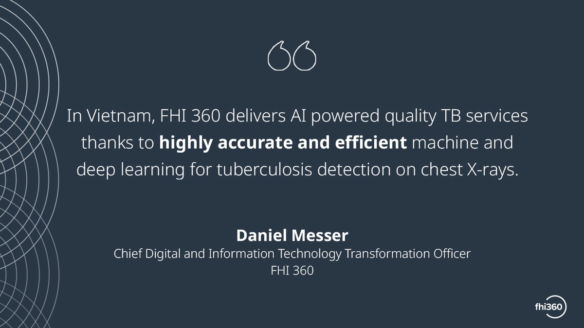 fhi360's tweet photo. At #GDHF2024, @FHI360’s Daniel Messer shares how we’re using #AI to deliver quality #tuberculosis services in Vietnam.

#DigitalHealth https://t.co/PsHoY8cpLF