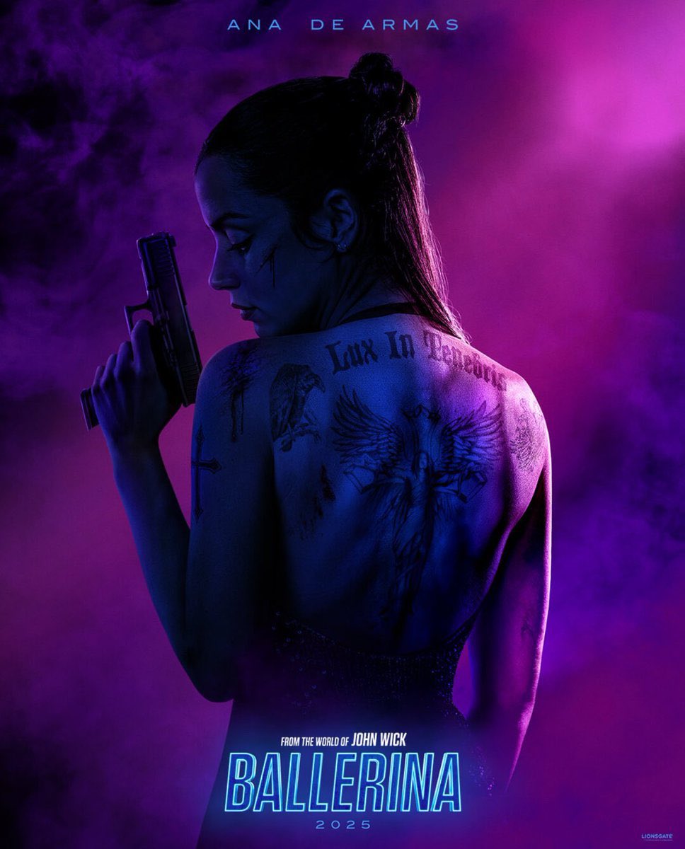First poster for the ‘John Wick’ spin-off ‘BALLERINA’

In theaters on June 6.